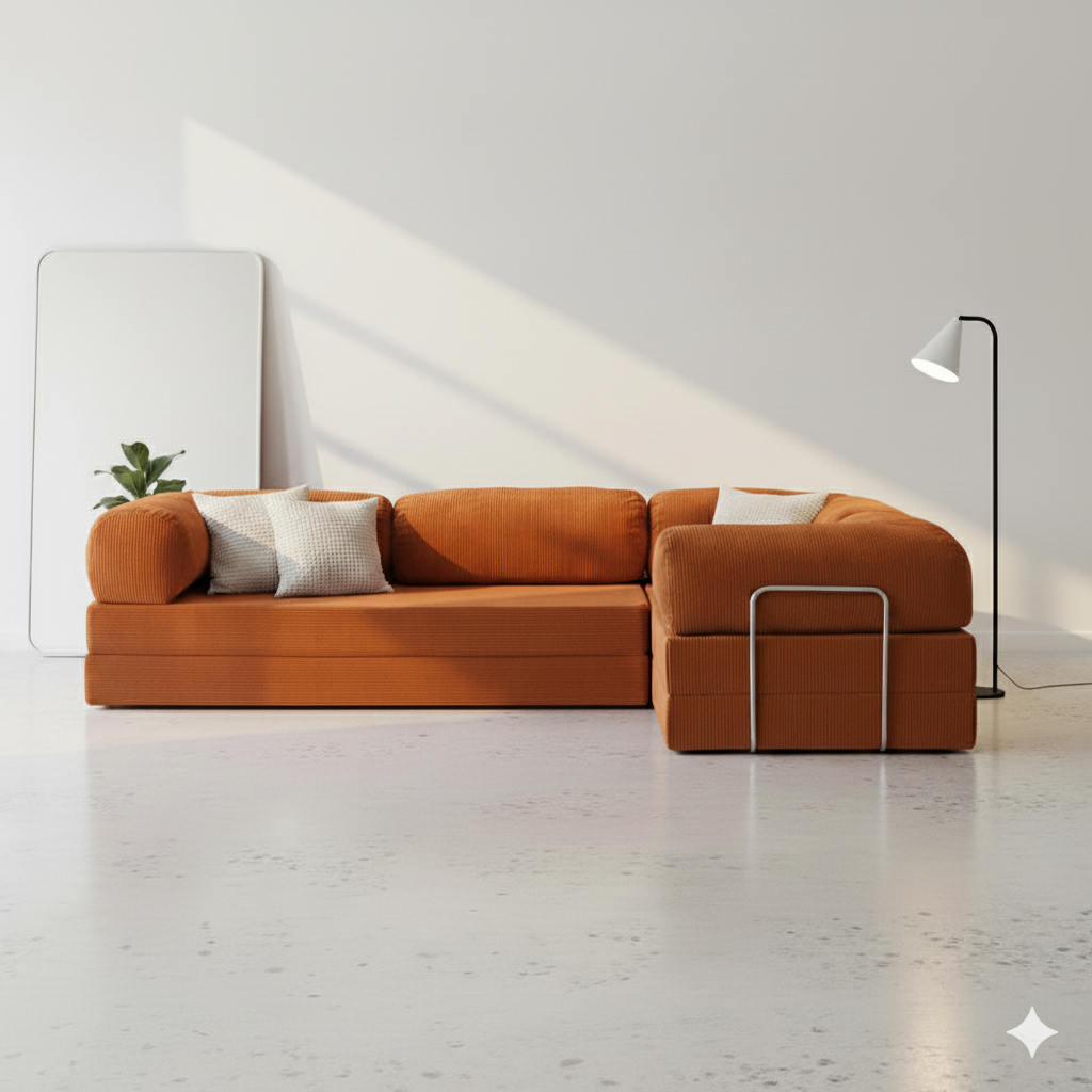 Divano Angolare Lego - Arancione