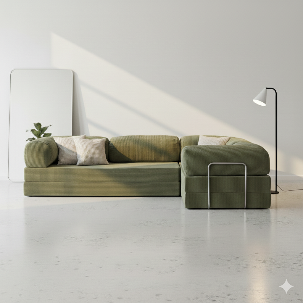 Divano Angolare Lego - Verde